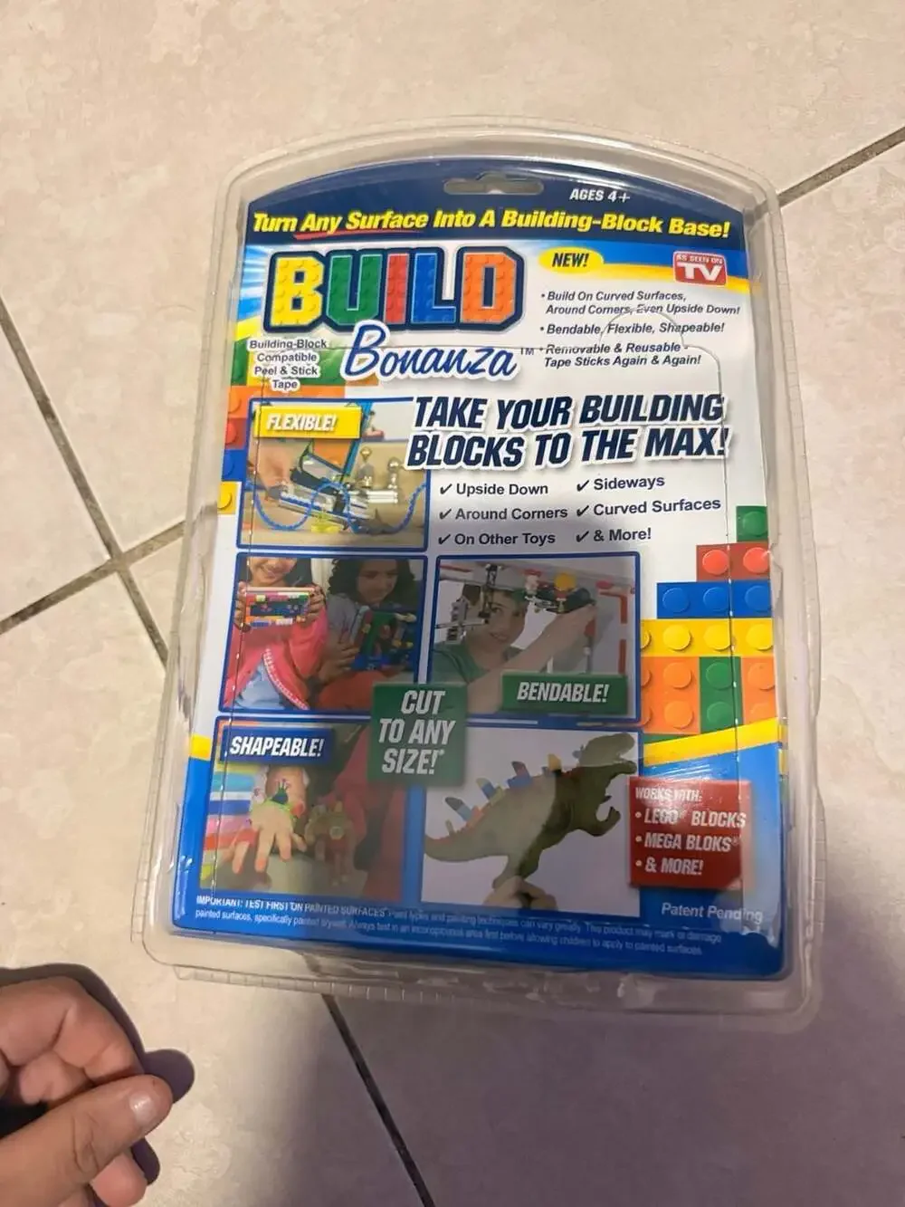 Build Bonanza 12 Ft. Building-Block Compatible Peel and Stick Tape